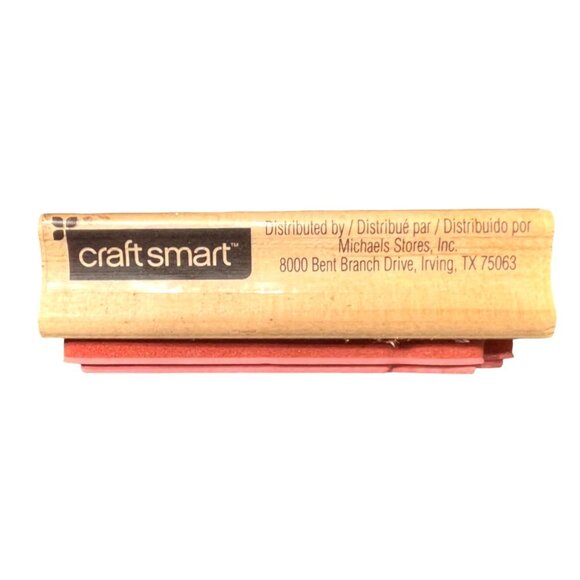 CraftSmart  "This Way to halloween fun" Wood-Mounted Rubber Stamp - Picture 2 of 3